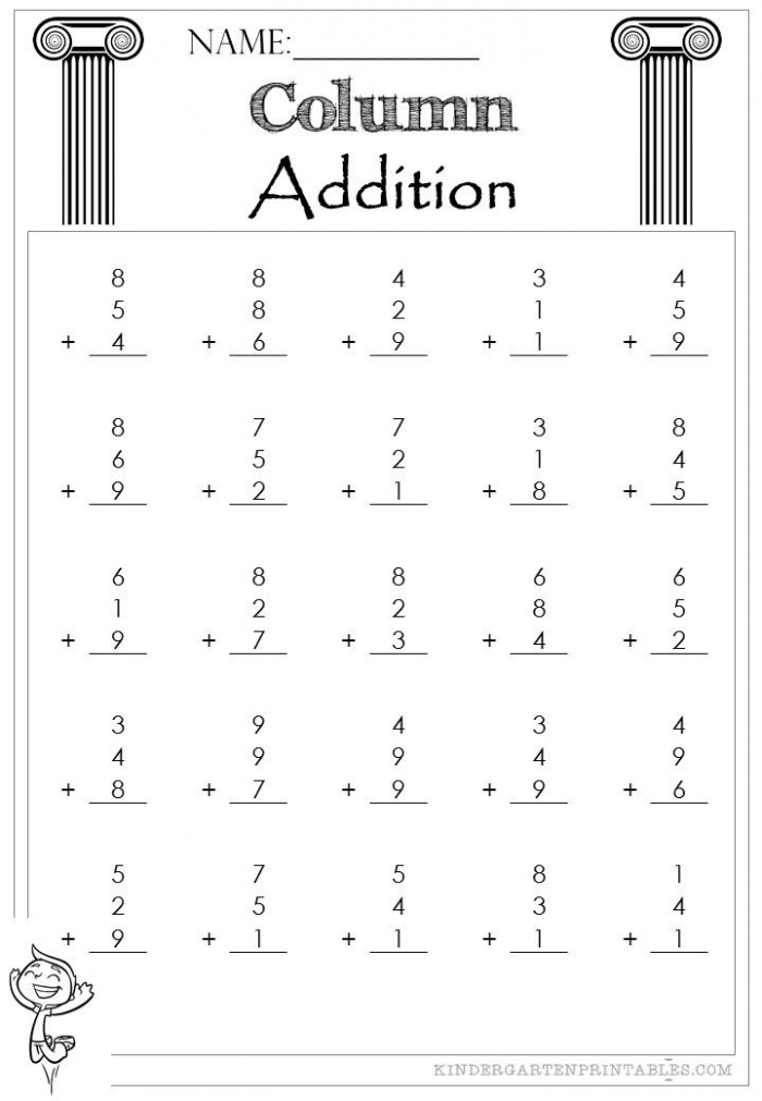 Math Notes: Three-Digit Addition Practice Problems for Place Value Skills A second grade math worksheet showing three-digit addition problems without regrouping for students to solve