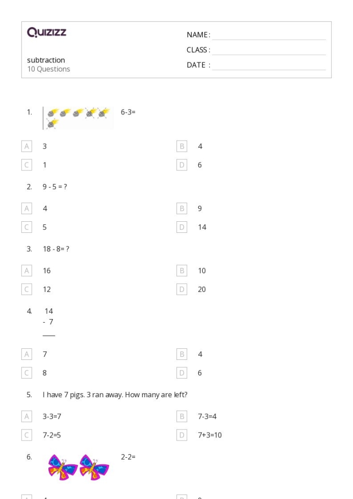 Three-Digit Subtraction Part 1 Worksheet - Image 21 Three-digit subtraction worksheet for third graders featuring two solving strategies