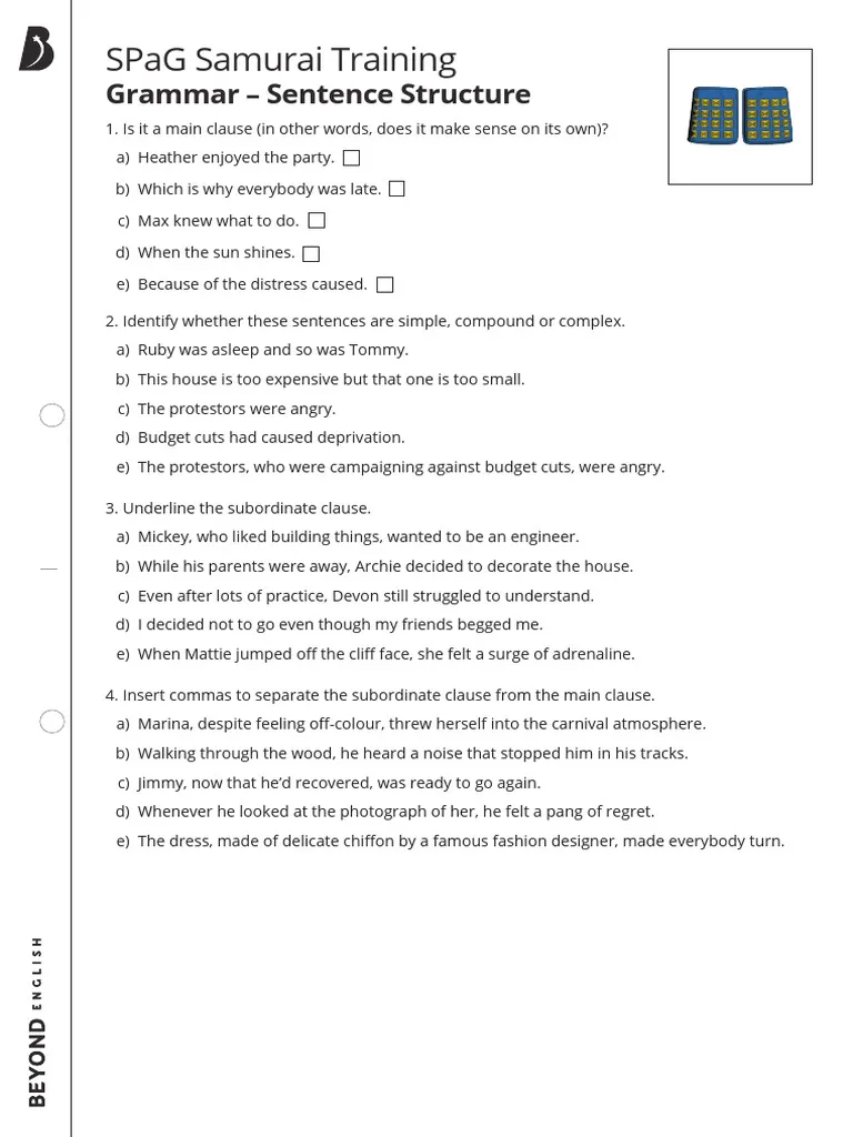 Engaging activities to enhance writing skills through sentence variety Worksheet showcasing three sentence structures for fourth-grade students