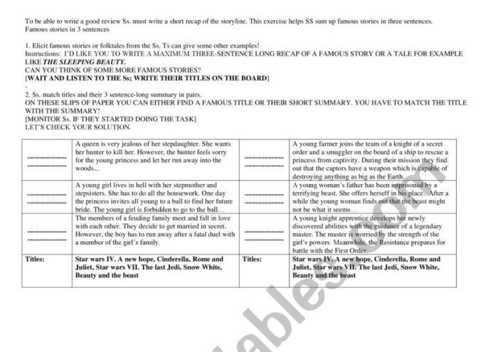 Engaging worksheet for mastering reading comprehension through keyword usage Three Sentence Summary worksheet designed for fourth-grade students focusing on summarizing skills
