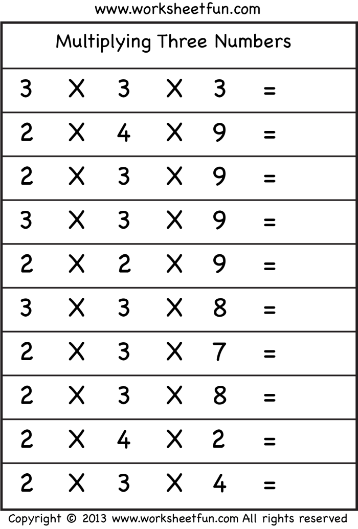 Interactive worksheet for teaching fourth graders three methods to multiply two-digit numbers. Three Ways to Multiply worksheet for fourth-grade math students.