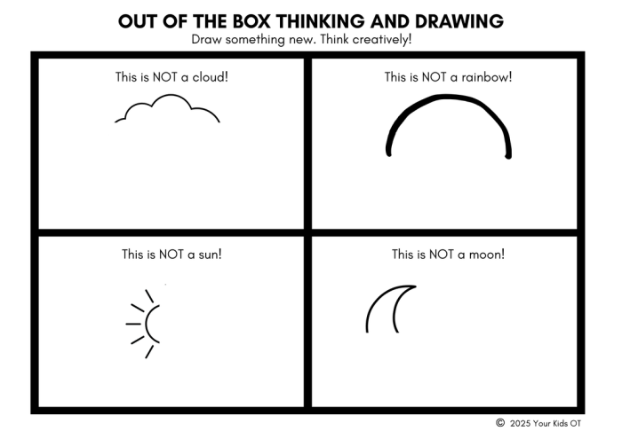 Colorful tic-tac-toe worksheet featuring cartoon suns and moons for first graders