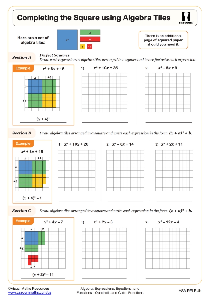 Tile Math Puzzle worksheet for fourth graders, featuring a series of interconnected math problems. Engaging worksheet image designed to enhance problem-solving skills in students.
