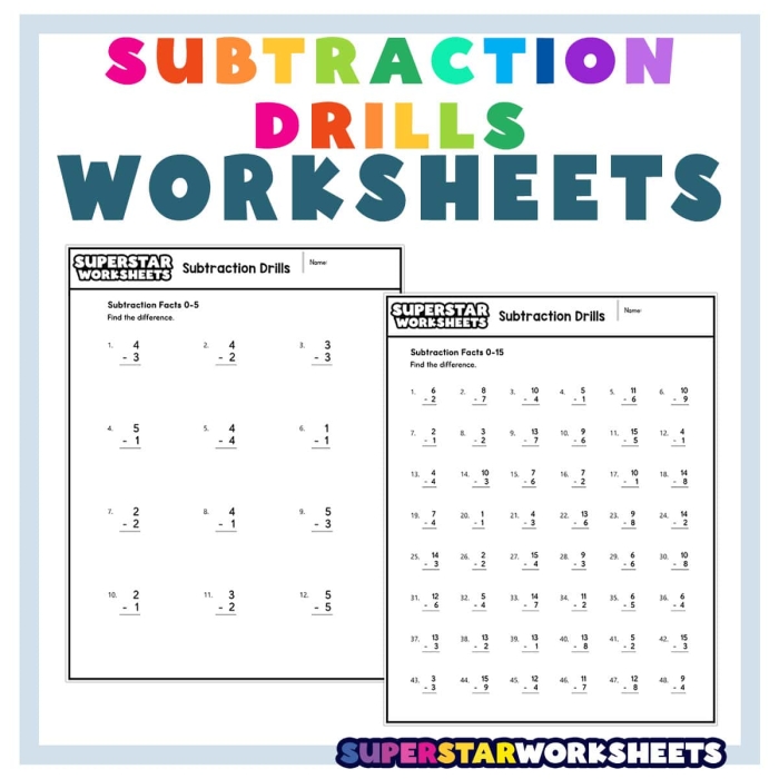 Timed 2-Minute Subtraction Worksheet for Third Grade Math Practice Third grade student completing a 2-Minute Subtraction worksheet during a timed math drill