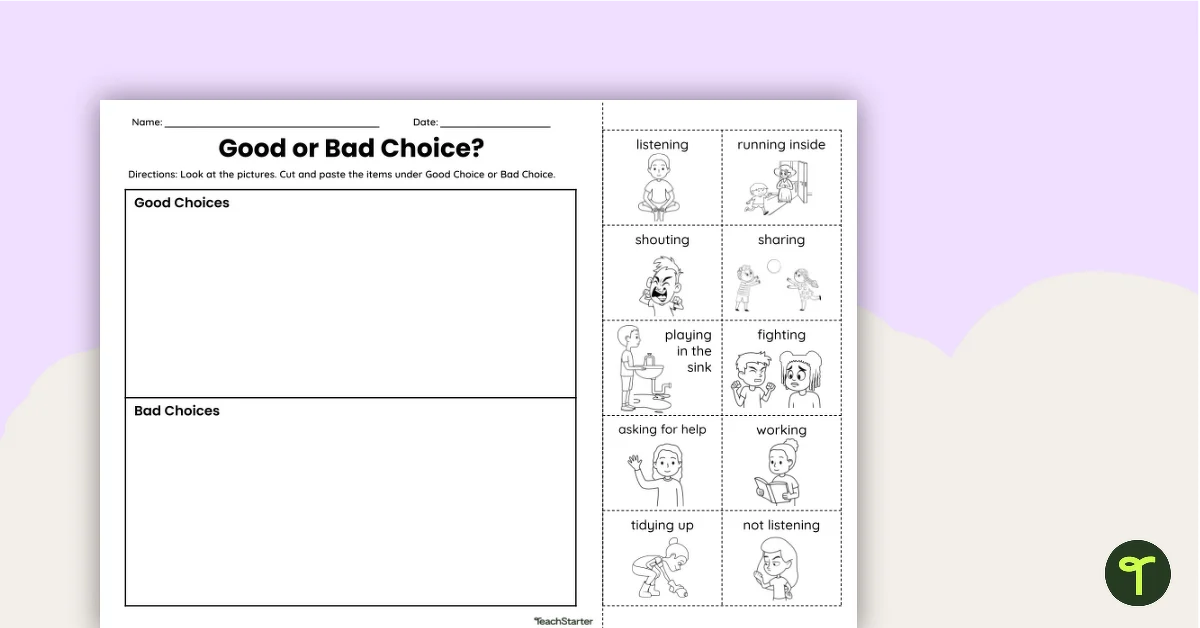 Tough Choices Letter Writing Activity for Elementary Students Fourth grader writing a persuasive letter about making tough choices to help others