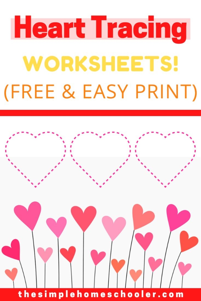 Trace the Heart worksheet for young learners in Life Science A delightful worksheet for Pre-K kids to trace and decorate a heart