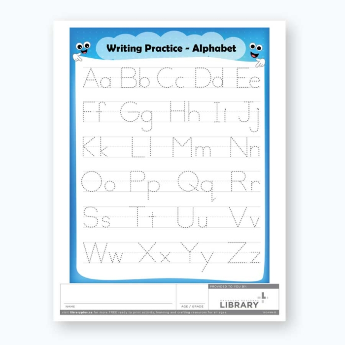 Worksheet for writing the letter a, suitable for young learners Lowercase handwriting worksheet for practicing the letter a in Pre-K