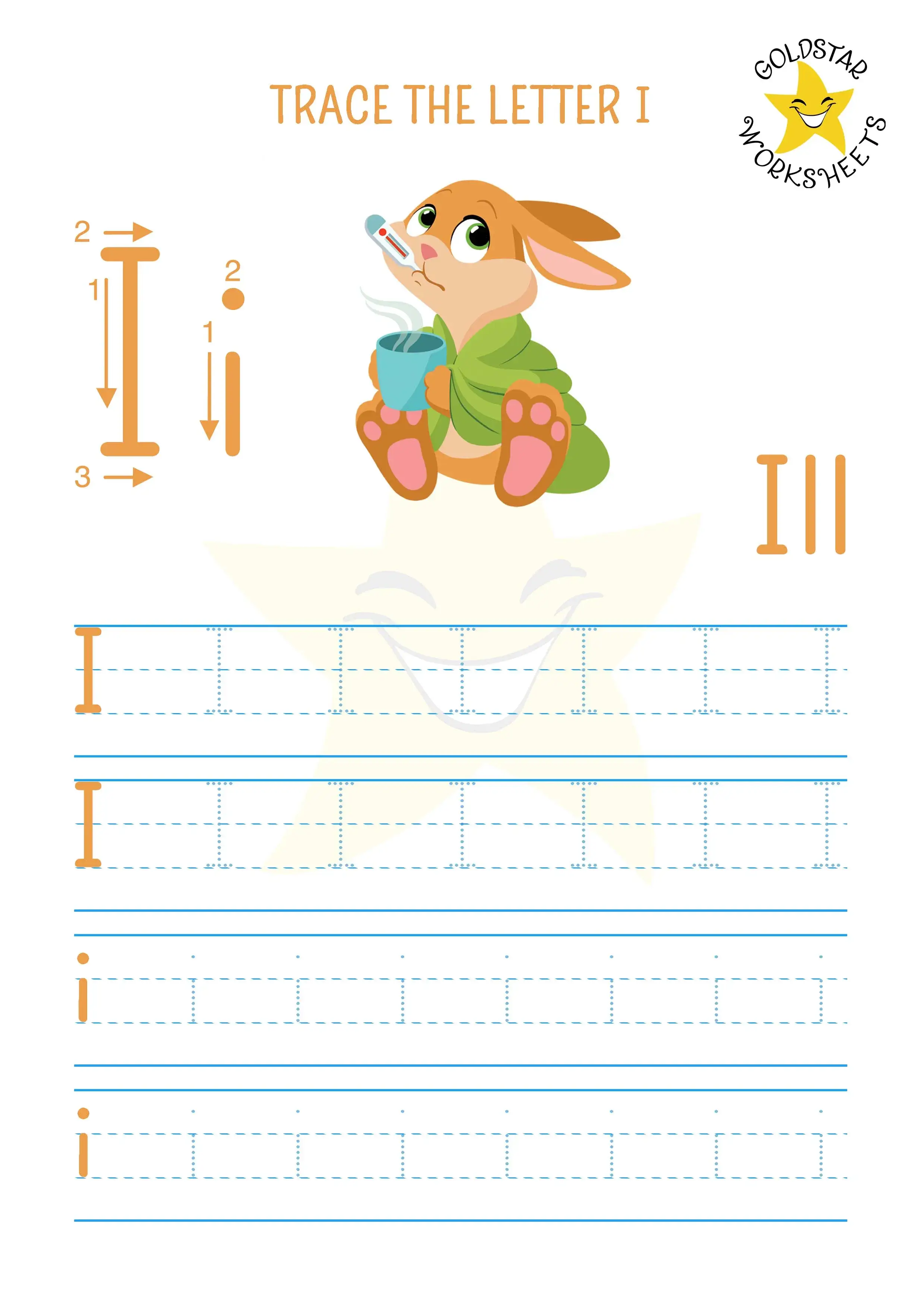 Tracing worksheet for letters I, H, and T designed for Pre-K children to enhance handwriting skills