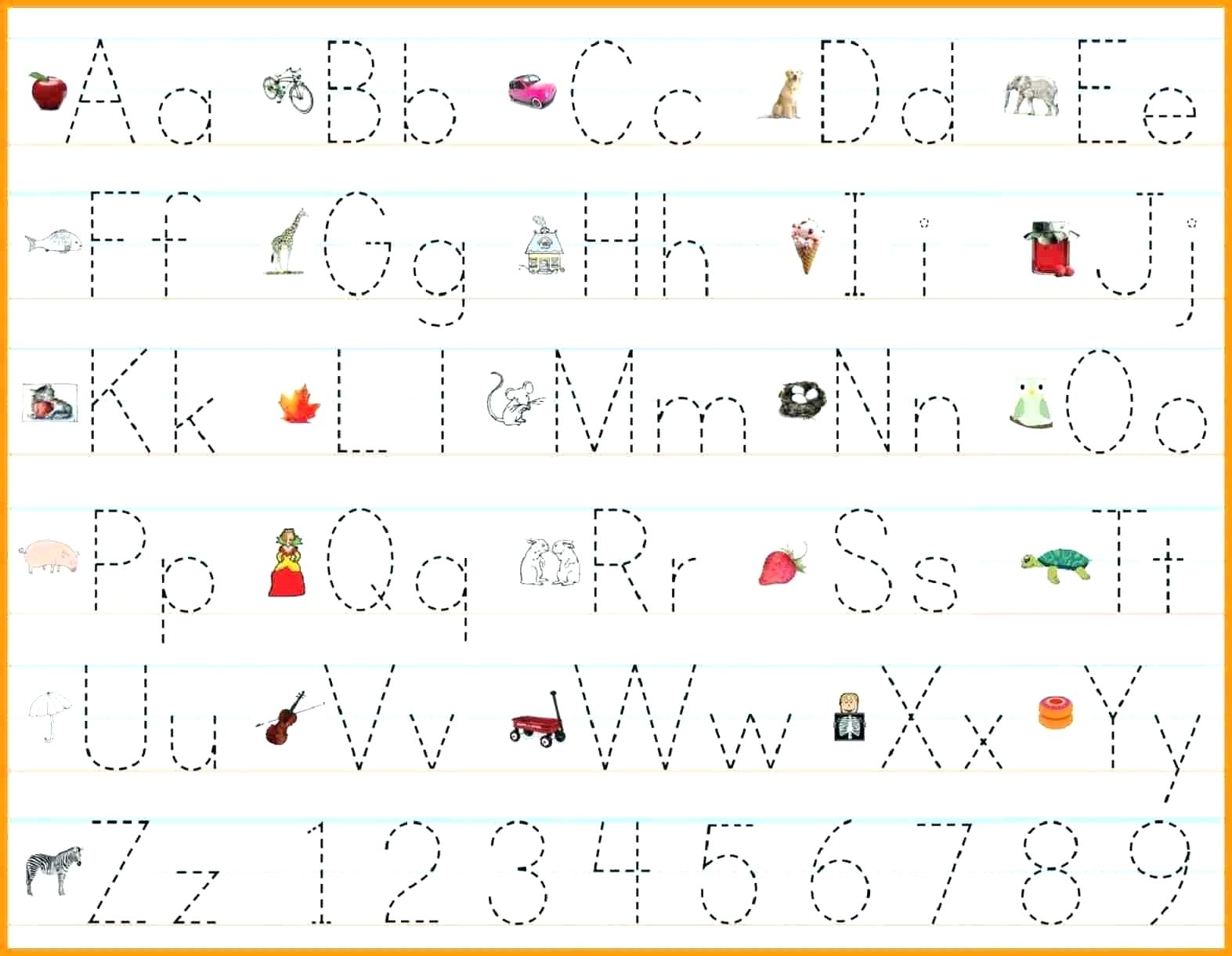 Tracing letters worksheet featuring the letter A for preschoolers
