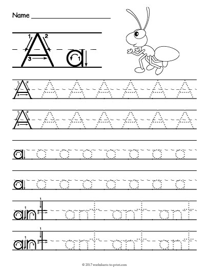 Tracing letters worksheet designed for Pre-K children to enhance fine motor skills