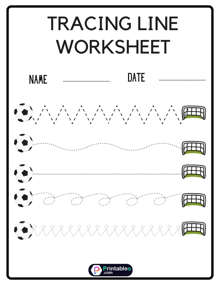 Children's hands tracing lines from colorful leaves to the ground on a fall-themed worksheet