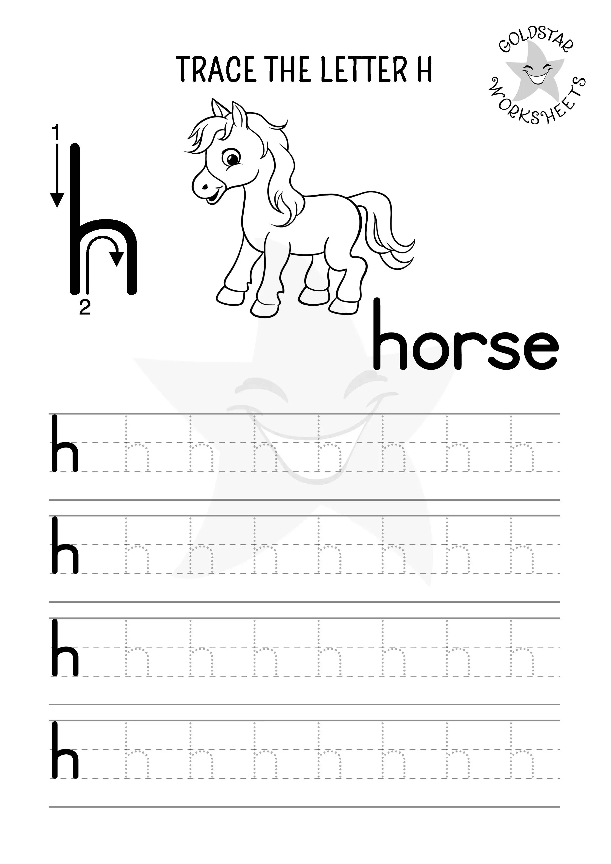 Handwriting practice worksheet for little learners focusing on letters h, m, and n Tracing worksheet for lowercase letters h, m, and n designed for preschoolers