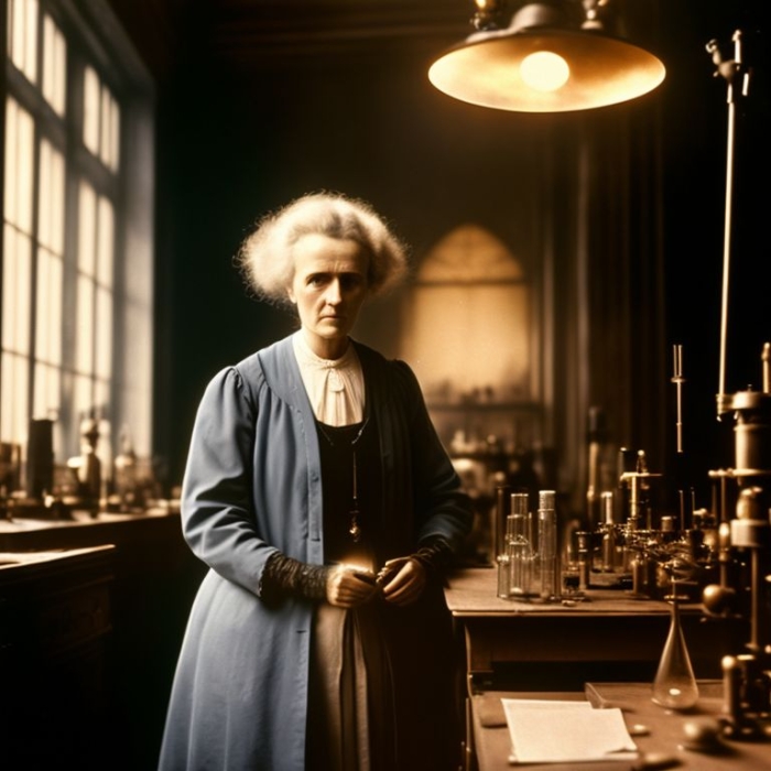 Tracking Important Details: Engaging with Marie Curie's Story Worksheet Worksheet illustrating key details in Marie Curie's life for fourth graders