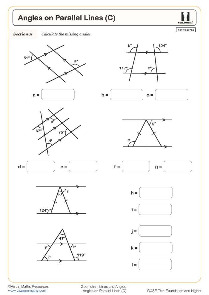 Learning to Spot Parallel Lines in Trapezoids for Elementary Math Third grade geometry worksheet showing trapezoid shapes with highlighted parallel lines for students to identify and compare 2-D figures