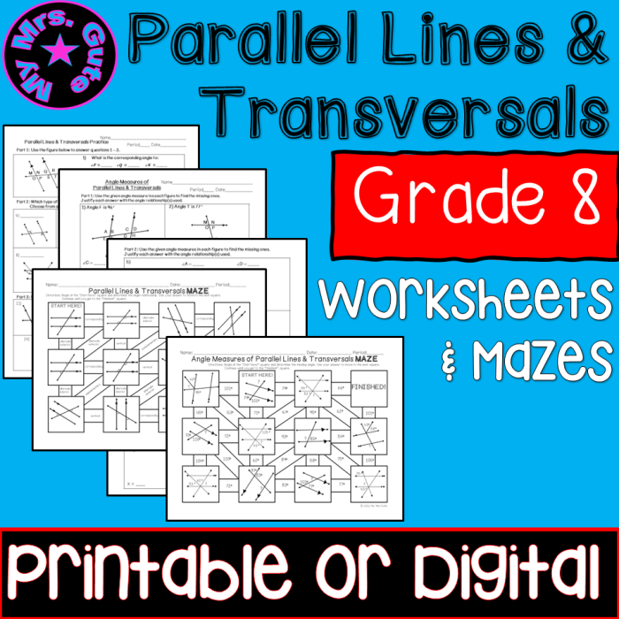 Trapezoids and Parallel Lines Practice Activity 18 Third grade geometry worksheet showing trapezoids with highlighted parallel lines for students to identify and compare 2-D shapes