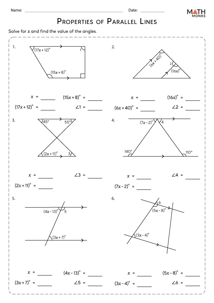 Trapezoids and Parallel Lines Geometry Worksheet for Grade 3 Image 9 Third grade math worksheet featuring trapezoids and parallel line identification exercises