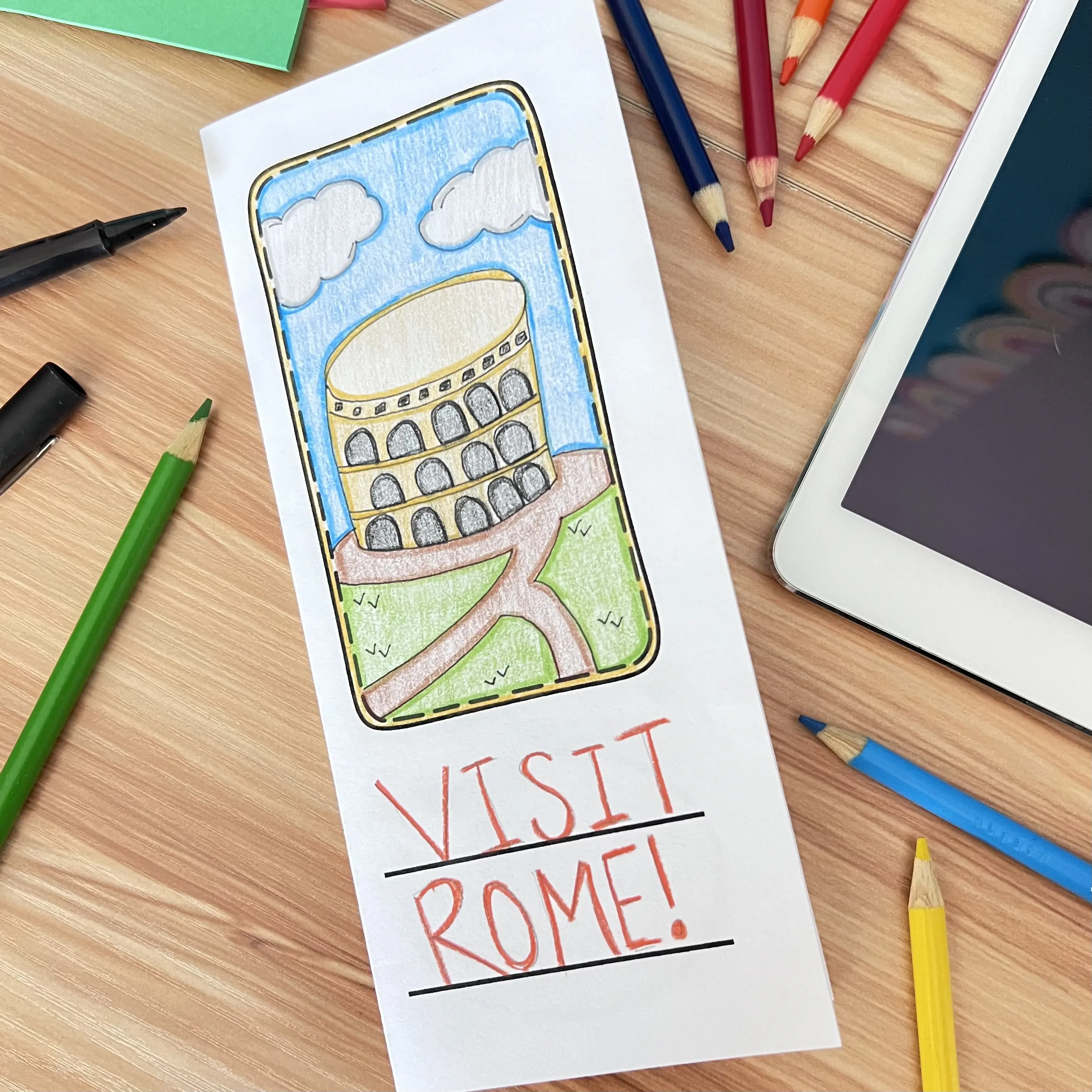 Image of a "Make a Travel Brochure for Any City" worksheet, ideal for fourth-grade students. Engaging activity to enhance learning through travel exploration. Worksheet for creating a travel brochure about any city, designed for fourth graders. Educational activity encouraging research and creativity in algebra.