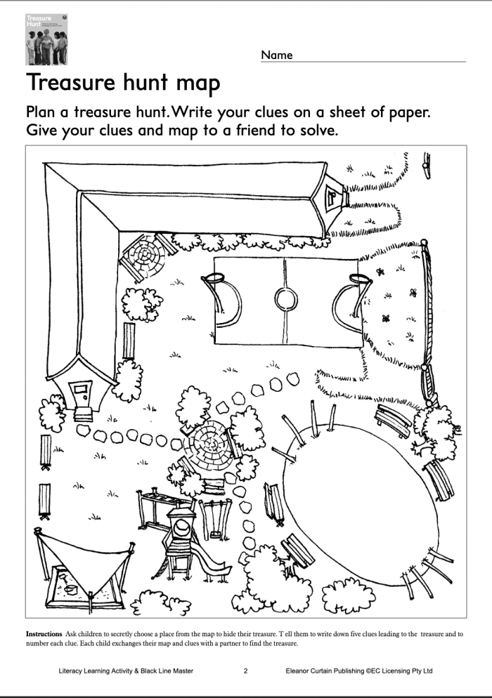 ALT text: Engaging Treasure Math Map worksheet for fifth graders featuring subtraction practice