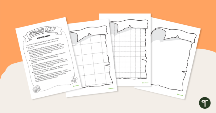Treasure Math Map worksheet for fifth graders focusing on subtraction skills