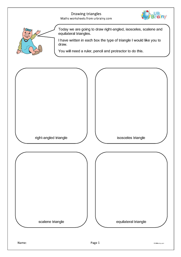Constructing Triangles Given Conditions Worksheet for Seventh Grade Geometry Practice Seventh grade math worksheet page featuring geometric exercises on constructing triangles from given side and angle conditions