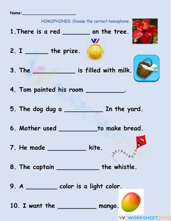 Reading worksheet for Fourth Grade Worksheet for fourth graders focusing on tricky homophones, featuring fill-in-the-blank exercises. Tricky Homophones Worksheet for Reading Practice in Fourth Grade