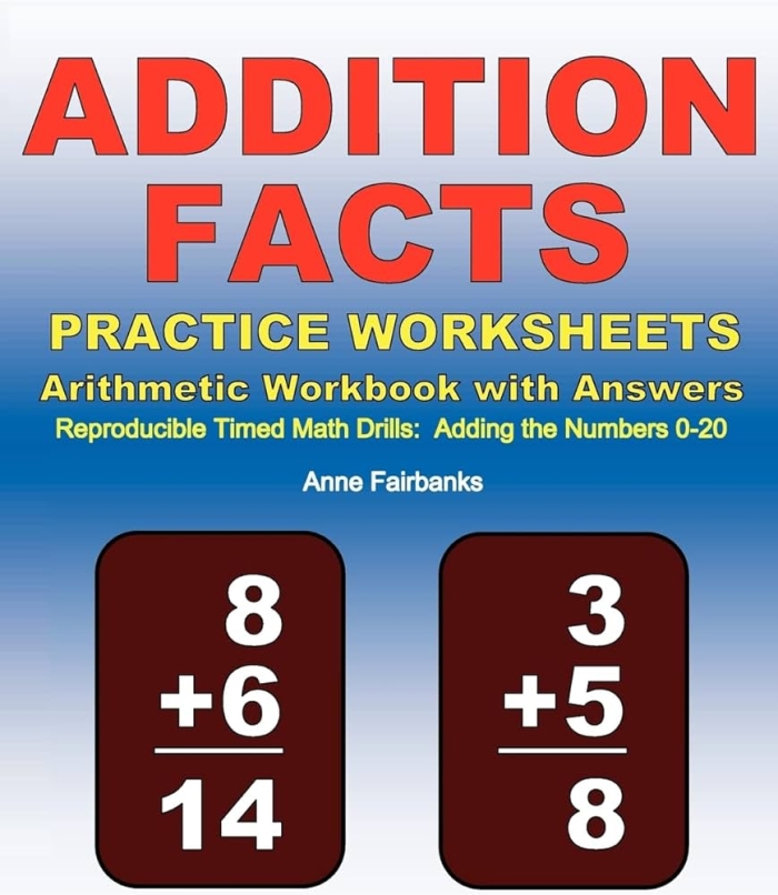 Three-digit addition practice problems displayed on a worksheet for elementary students learning math fundamentals