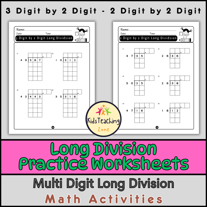 Educational resource for mastering division with triple-digit numbers Worksheet featuring Triple Digit Division practice for fourth graders