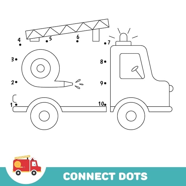 Fun Truck Dot-to-Dot Worksheets for Pre-K