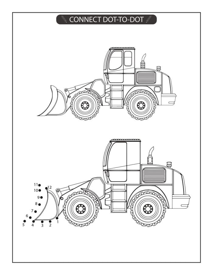 Engaging truck dot-to-dot worksheet for early alphabet learners Truck dot-to-dot activity for preschoolers focusing on the letter T