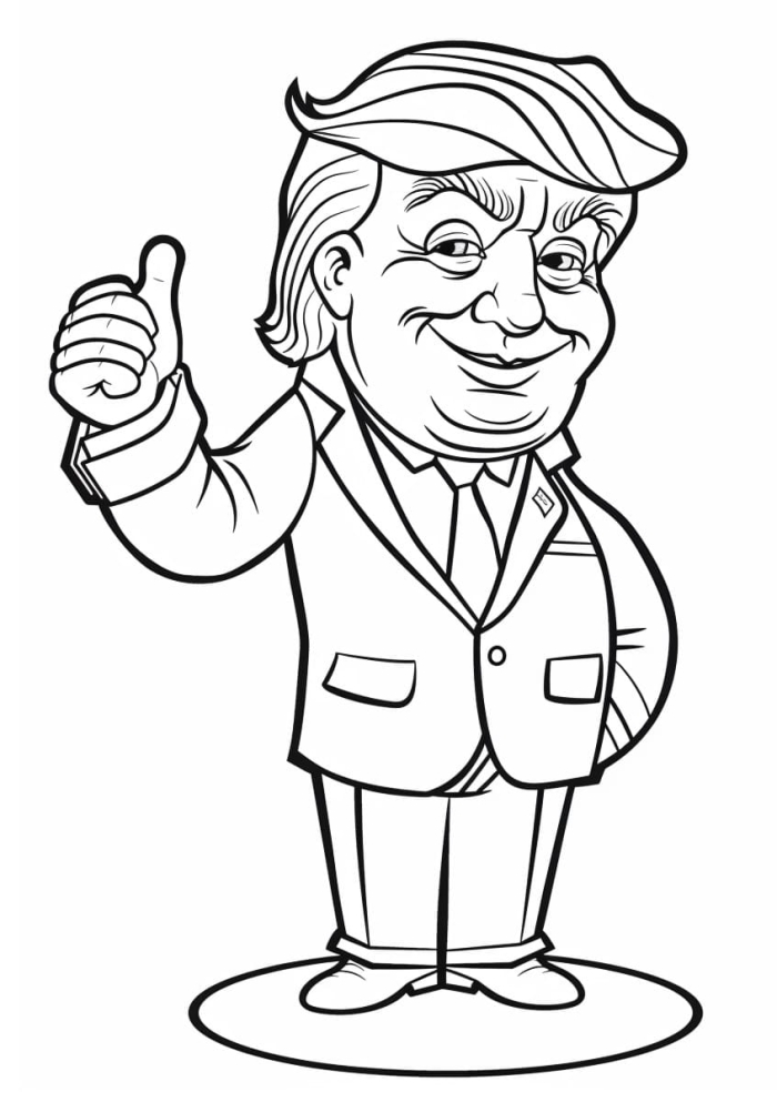 Third grade multiplication worksheet featuring a Donald Trump presidential fact sheet