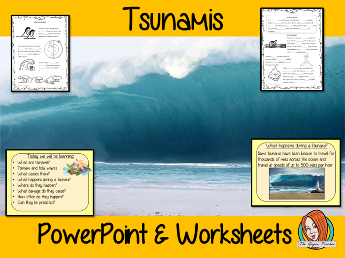 Tsunami Science worksheet for fifth graders exploring the dynamics of tsunamis