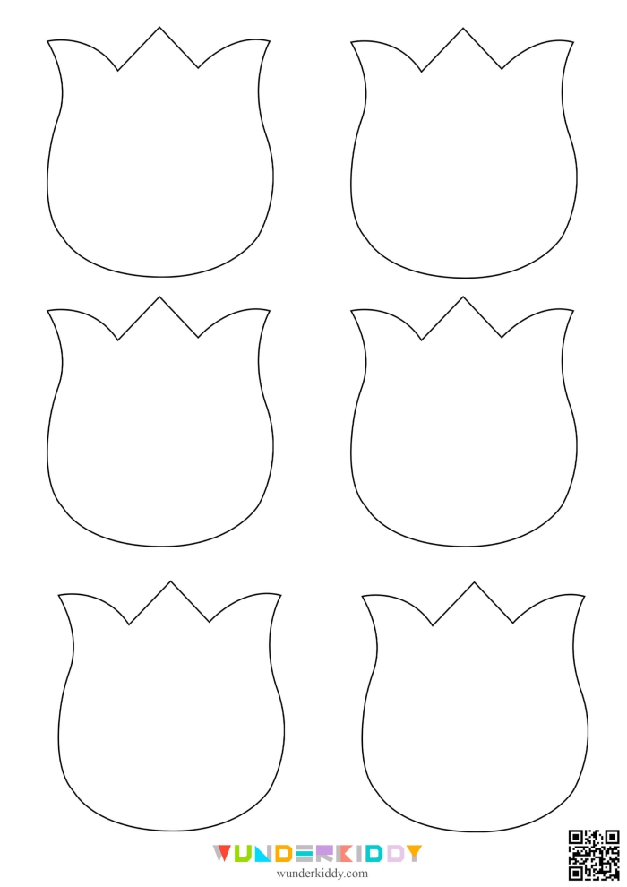 Tulip Diagram Coloring Page worksheet for spring-themed educational activities Coloring page featuring a tulip diagram for first-grade students to enhance their understanding of grammar and mechanics