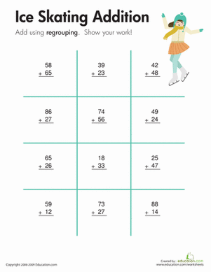 Colorful worksheet featuring cheerful flamingos that helps second graders practice two-digit subtraction with borrowing. Flamingo Fun: Engage in Two-Digit Subtraction with a Fun Worksheet!