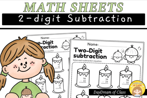 Engaging practice sheet for mastering two-digit subtraction skills in a fun way Two-Digit Subtraction worksheet for second graders with borrowing problems and a word problem challenge