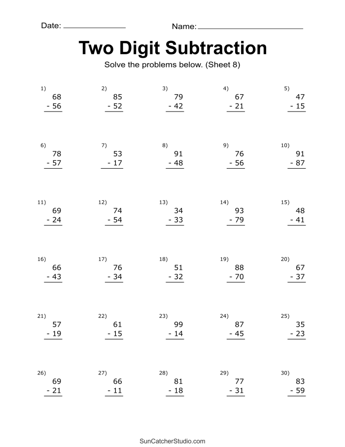 Enhance your child's math abilities with this interactive 2nd-grade subtraction activity Two-digit subtraction worksheet designed for second graders with engaging math problems and a fun word puzzle