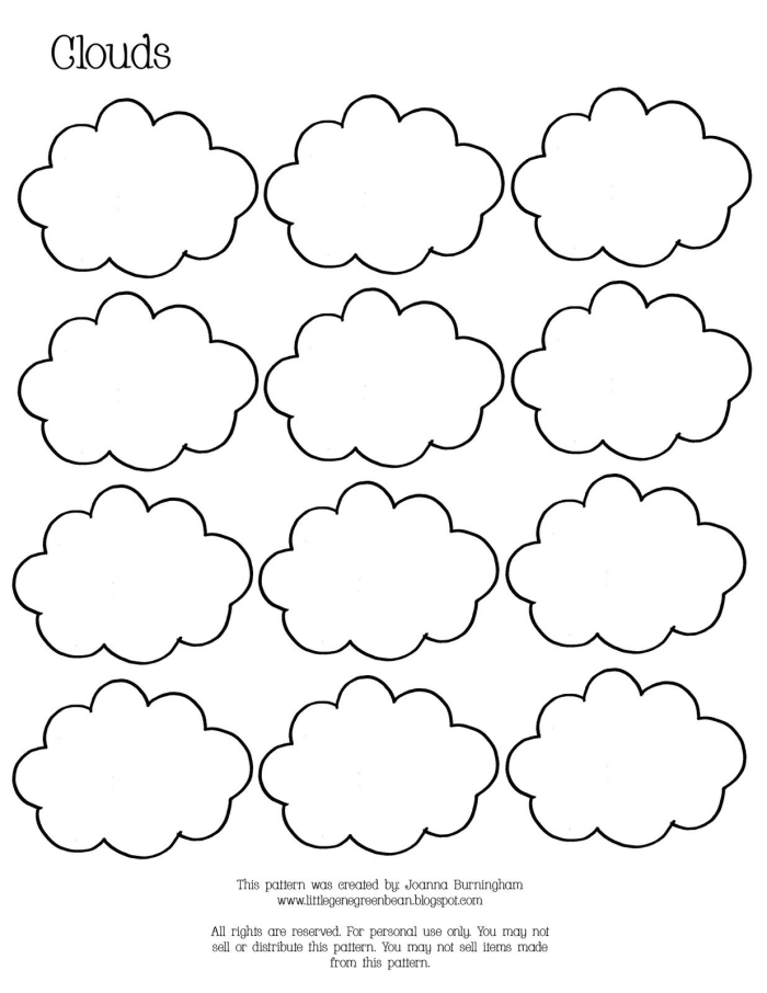 Educational resource on different cloud types for young learners Colorful illustration of various types of clouds for a second-grade science worksheet