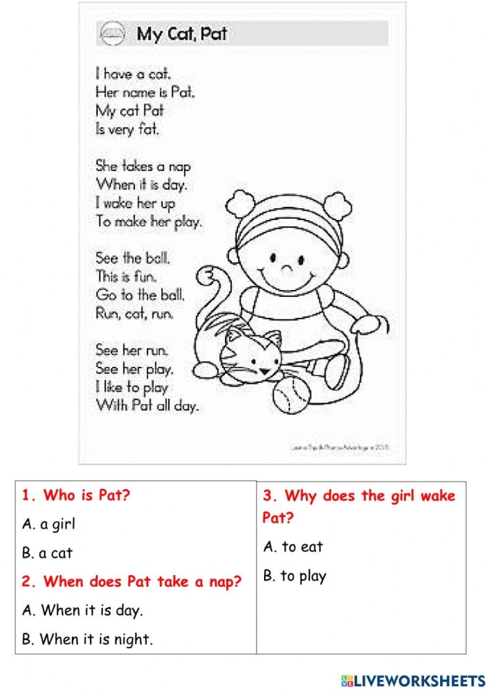 Worksheet image illustrating different poetry structures for educational purposes Types of Poetry worksheet designed for third graders exploring various poetry forms
