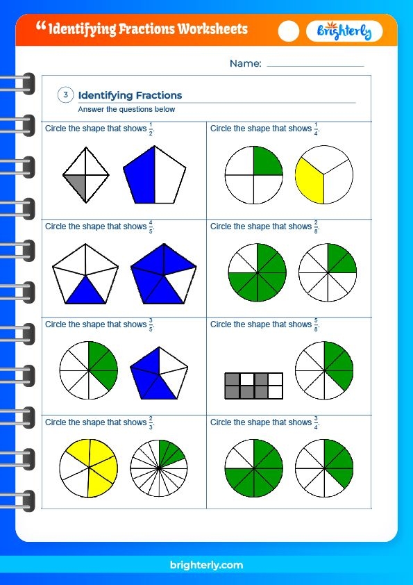 Engaging Understanding Fractions worksheet for multiplication practice in third grade Colorful worksheet designed for third graders to learn about fractions and their relationship to whole numbers