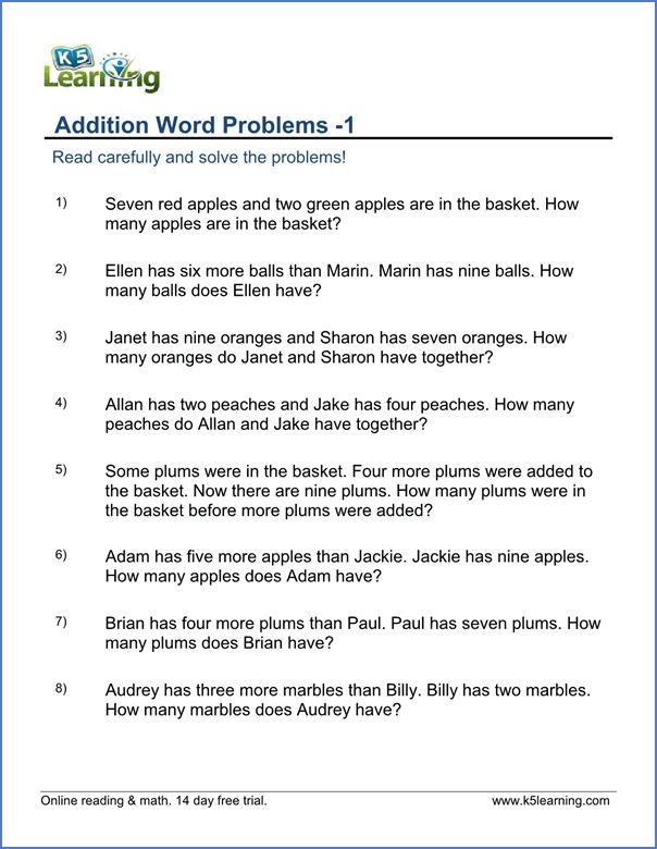 Understanding Word Problems: Money worksheet for Second Grade