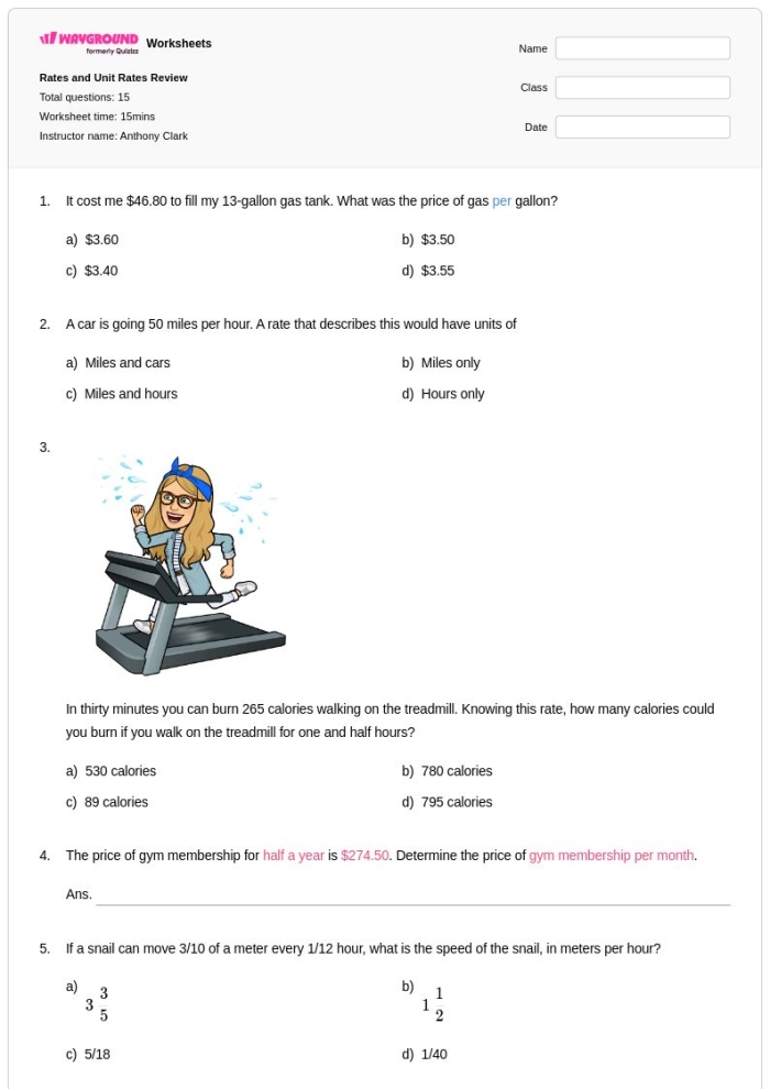Shopping for Deals Unit Rate Performance Task Worksheet 11 Sixth grade worksheet featuring a math performance task on unit rates and decimal operations