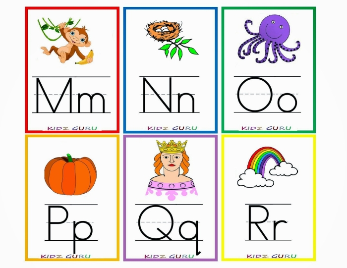 Engaging worksheet image for uppercase letter recognition skills Charming uppercase alphabet flash cards from A to Z for Pre-K learners