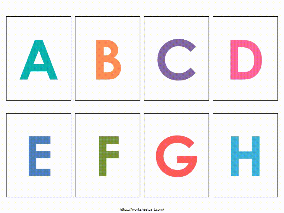 Charming flash cards showcasing the uppercase letters of the alphabet for early education Uppercase alphabet flash cards from A to Z designed for Pre-K learners to enhance letter recognition skills