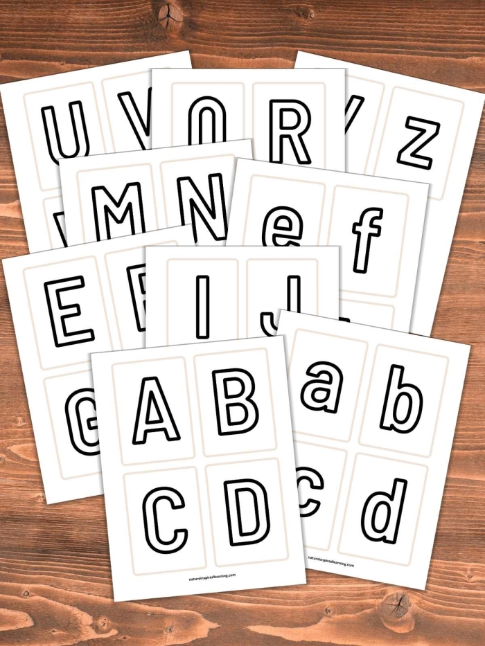Engaging worksheet image featuring uppercase alphabet flash cards for young learners Uppercase alphabet flash cards from A to Z designed for Pre-K learners to enhance letter recognition skills