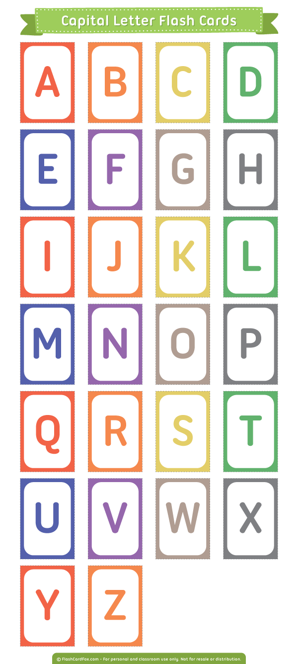 Charming flash cards designed to enhance letter-recognition skills in young children Uppercase Alphabet Flash Cards featuring letters A to Z for Pre-K learners