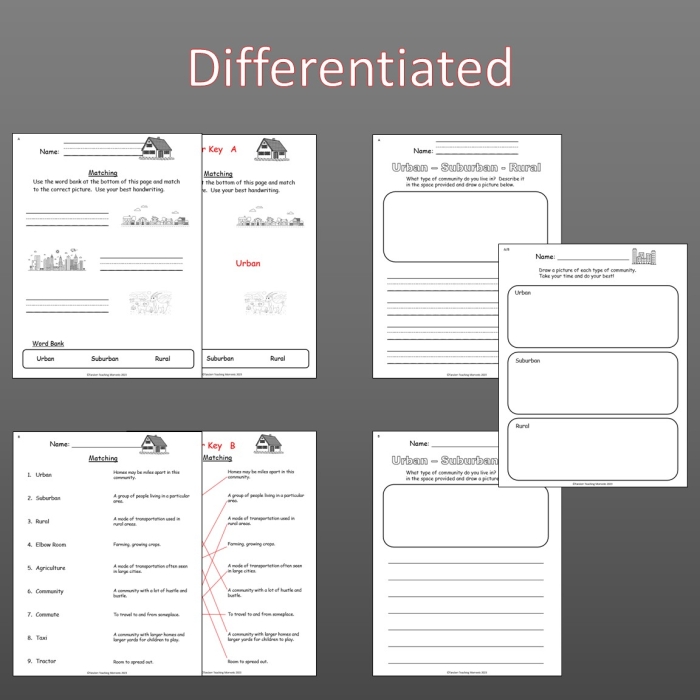 Human Impact Urban Development Algebra Worksheet Three Sixth grade algebra worksheet illustrating the environmental effects of city expansion and urban development