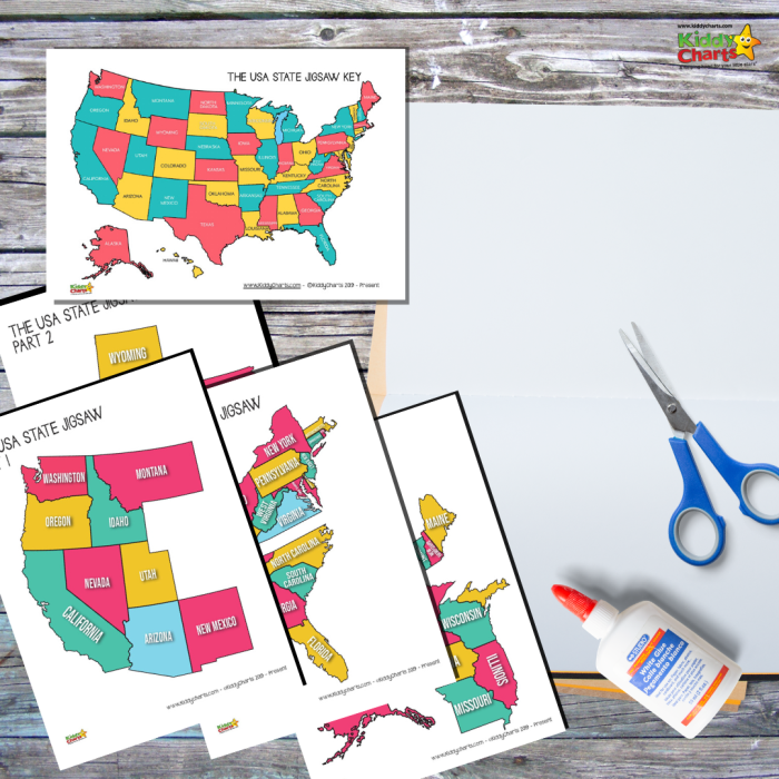 First grade student solving a 50 states geography puzzle worksheet