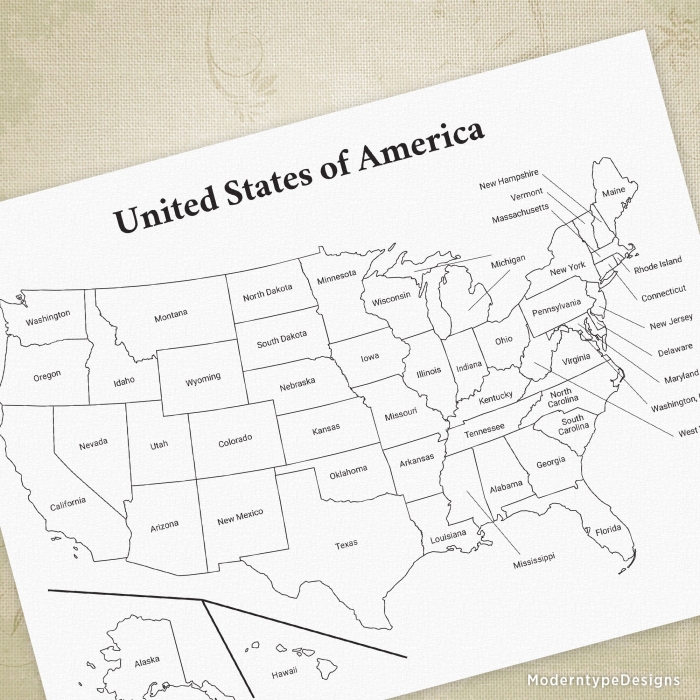 Fill-in-the-blanks U.S. map challenge with capitals for kids U.S. map worksheet featuring state capitals for fifth-grade students
