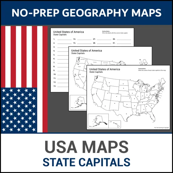 Third grade students explore the United States map while answering geography questions on this worksheet. Geography: Know the States worksheet for third graders focusing on numbers and counting skills.