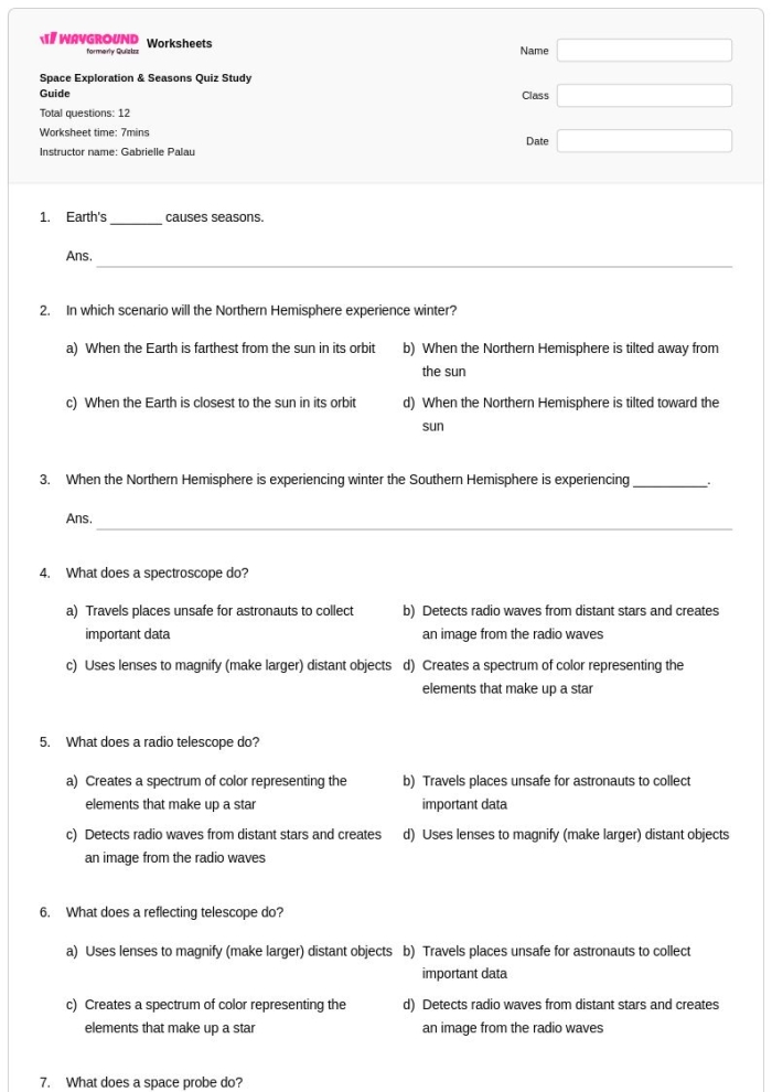 ALT text for a worksheet on the U.S. Space Exploration featuring Freedom 7 for third graders
