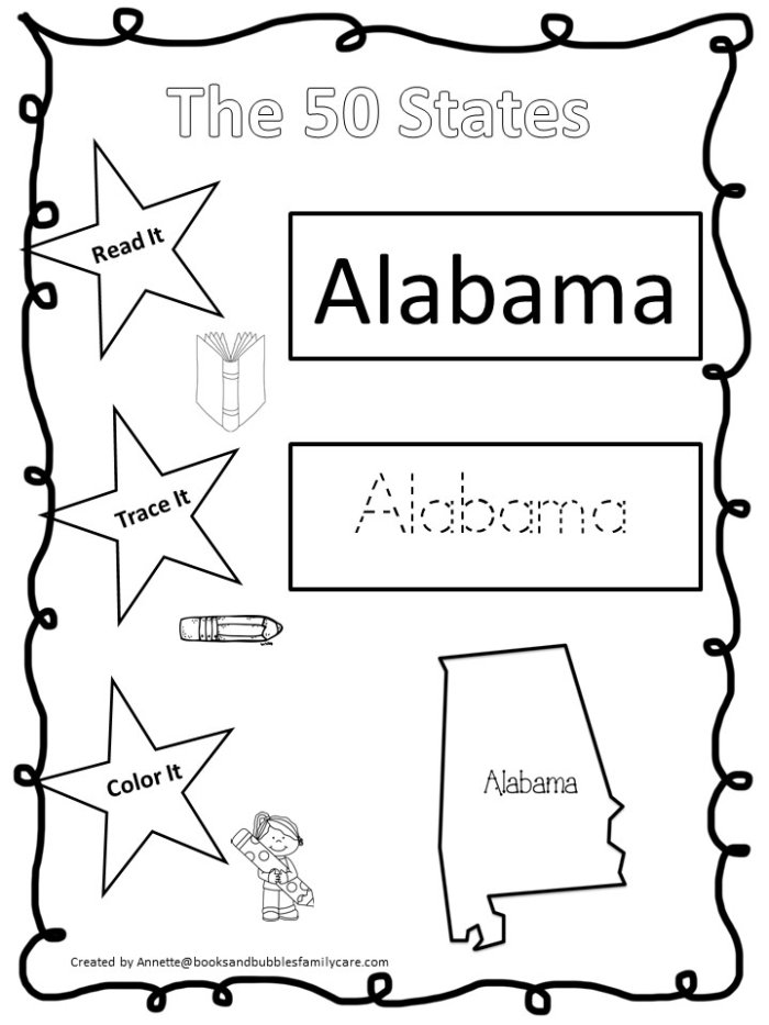 Third grade geography worksheet featuring a map of the United States for state identification practice